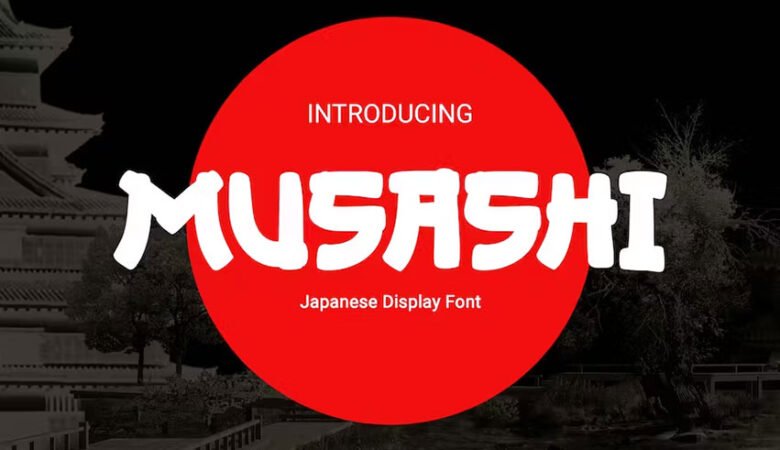 Musashi Japanese Display Font