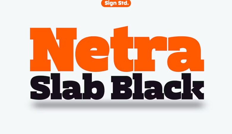 Netra Slab Black Font