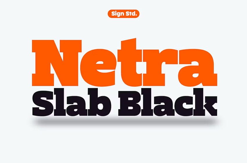 Netra Slab Black Font