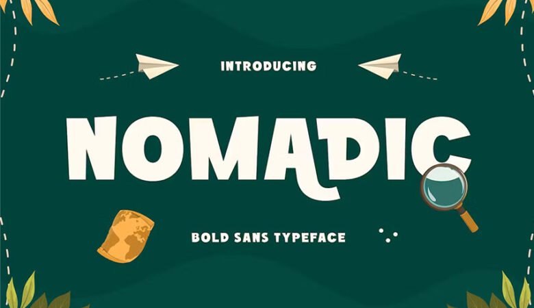 Nomadic Bold Sans Typeface Font
