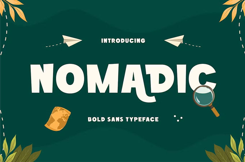 Nomadic Bold Sans Typeface Font