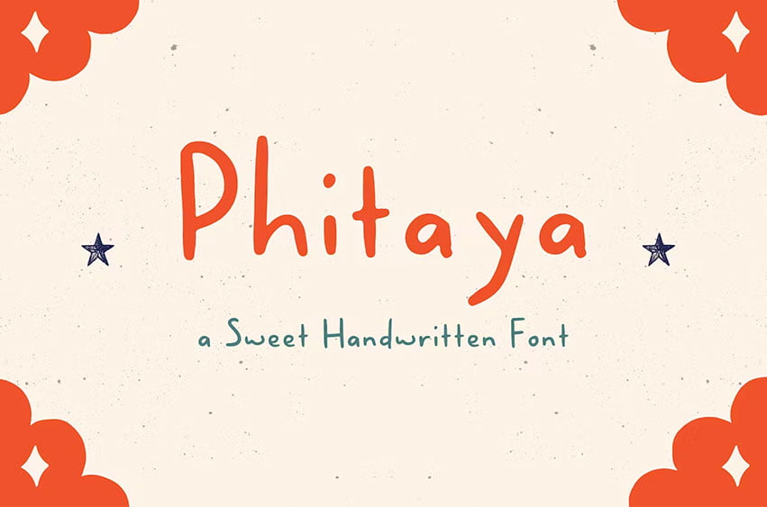 Phitaya Sweet Handwritten Font - FreeDaFonts