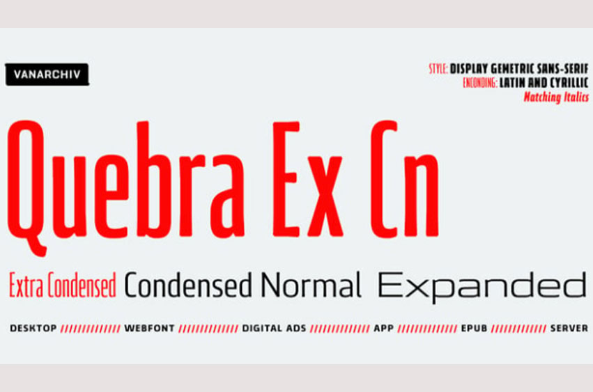 Quebra Ex Condensed Font Family