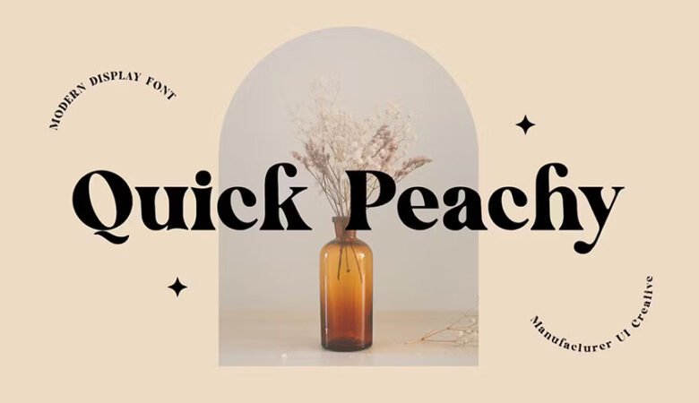 Quick Peachy Classic Serif Font