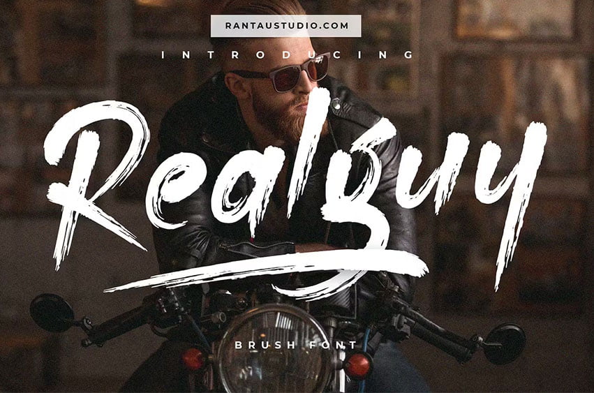 Realguys Brush Font