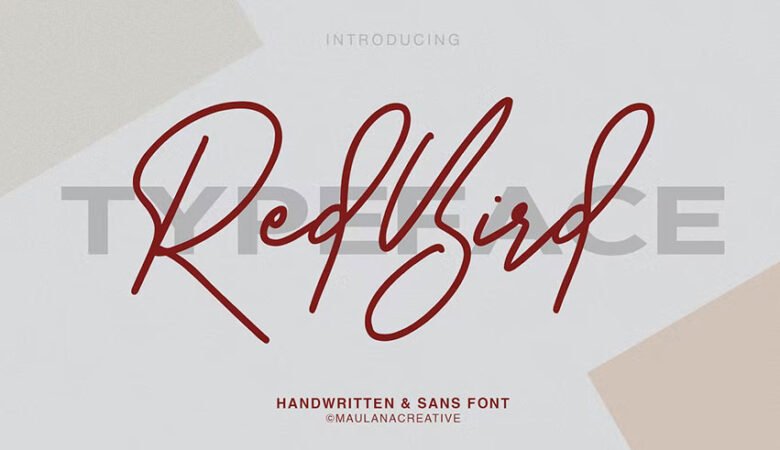 Redbird Signature Font Free Sans