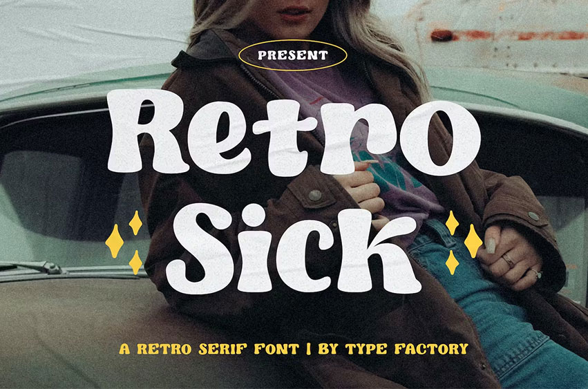 Retro Sick Serif Font
