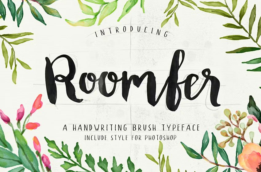 Roomfer Font + Style Photoshop
