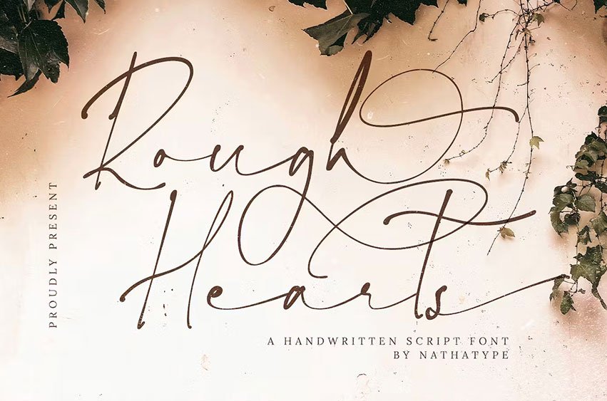 Rough Hearts Font