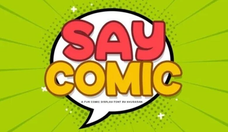 Say Comic Font