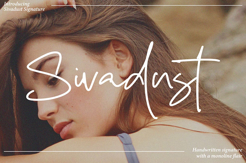 Sivadust Signature Font