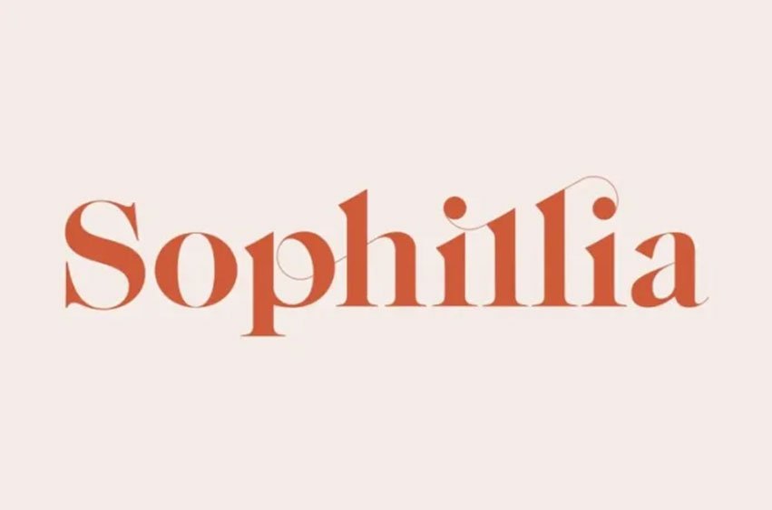 Sophillia Ligature Serif Font