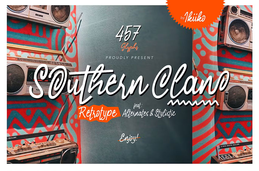 Southern Clan Retrotype Font