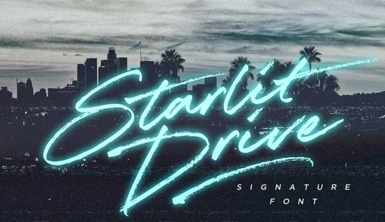 Starlit Drive Font