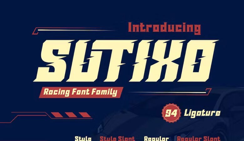 Sutixo Athletic Font