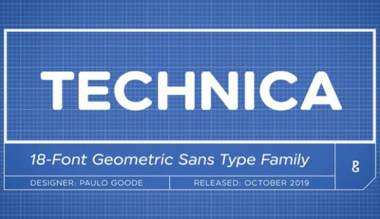 Technica v2 Font Family – 18 Fonts