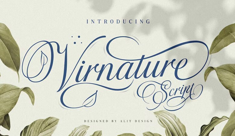 The Virnature Nature Script Font