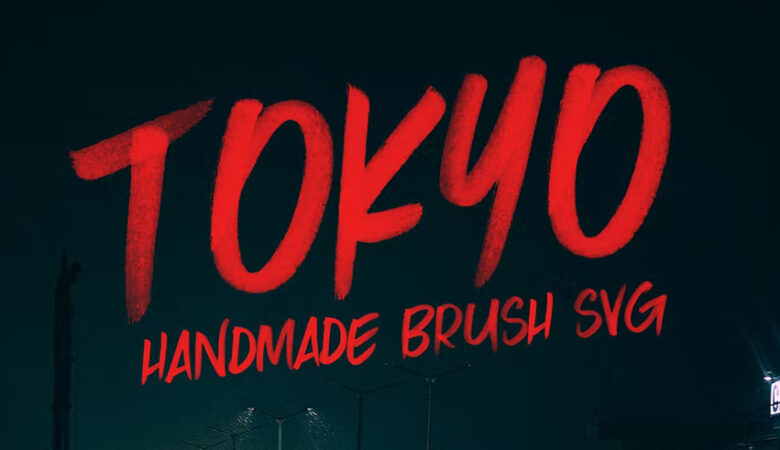 Tokyo Brush & SVG Font