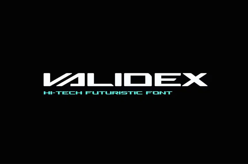 Validex Technology Font