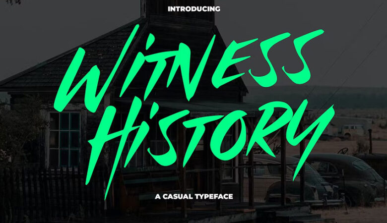 Witness History Modern & Dramatic Font