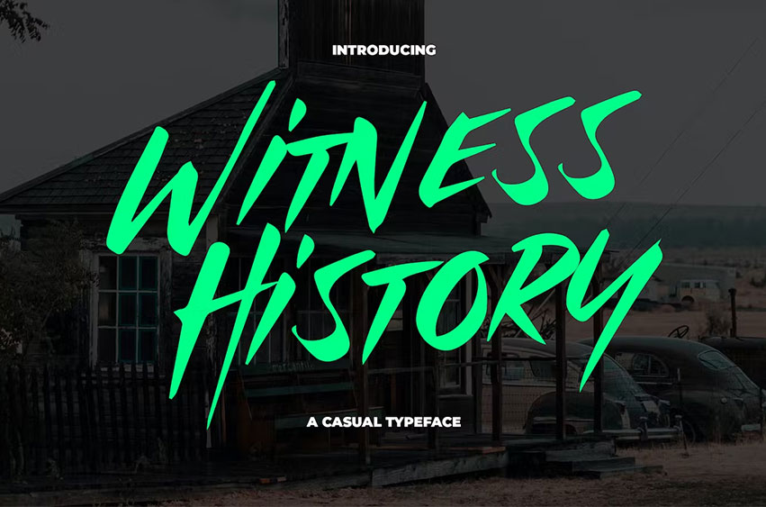 Witness History Modern & Dramatic Font