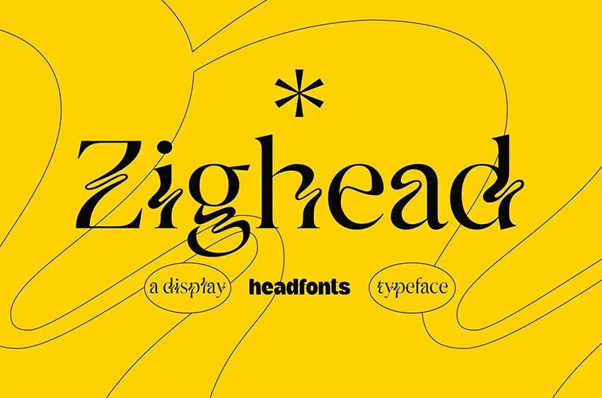 Zighead Display Font