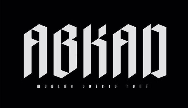 Abkad Modern Gothic Font