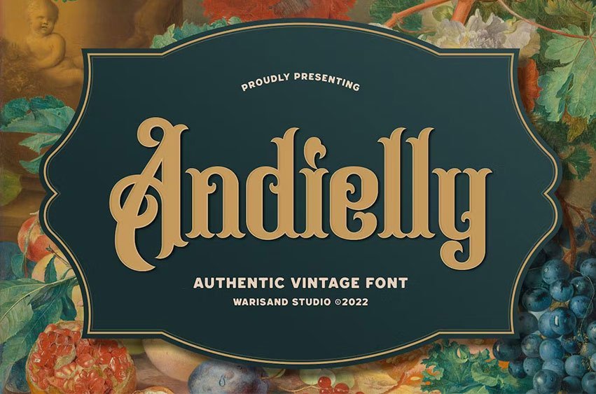 Andielly Vintage Font