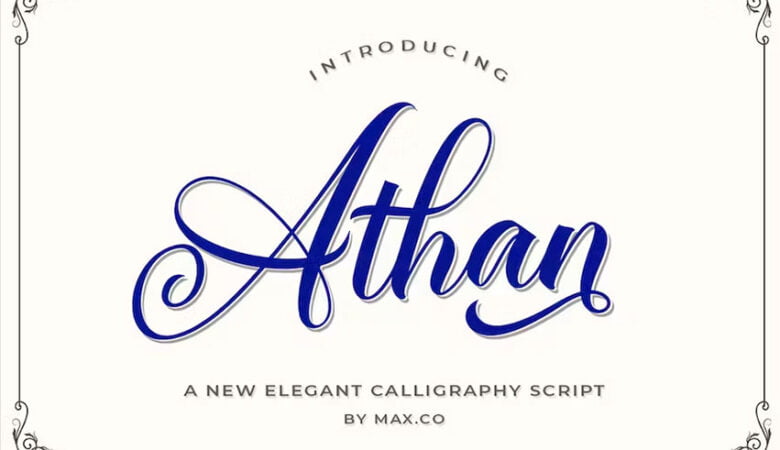 Athan Script Font