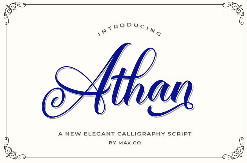 Athan Script Font