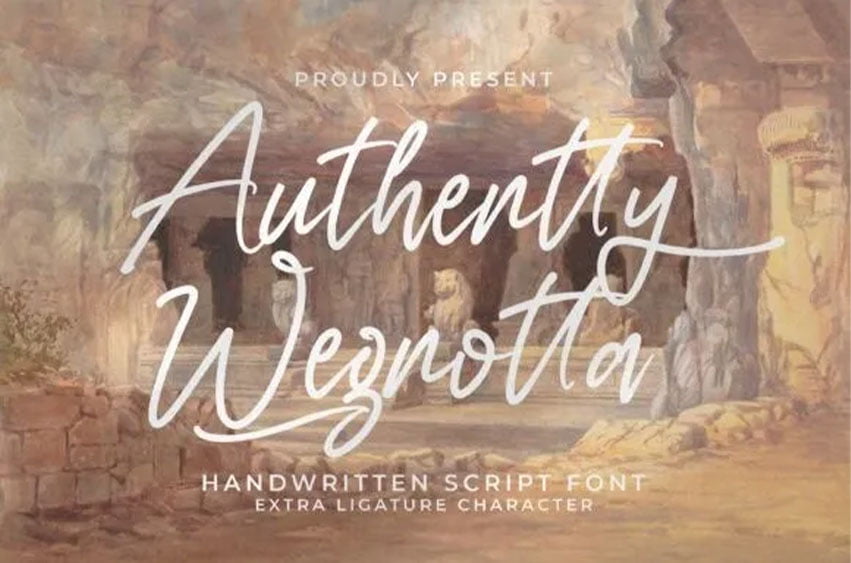 Authentty Wegnotta Font