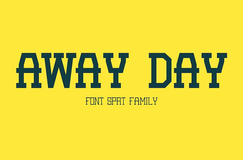 Away Day Sport Font Family