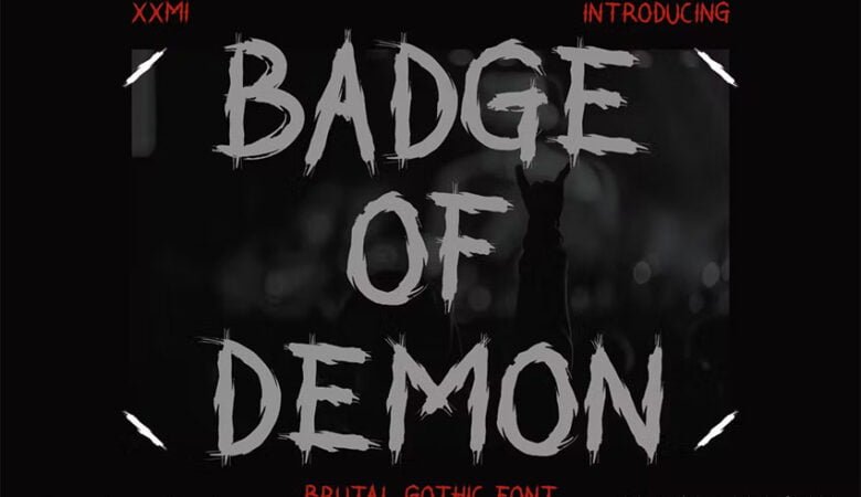 Badge of Demon Font