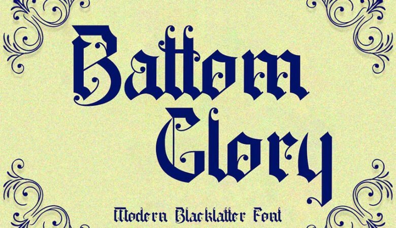 Battom Glory Font