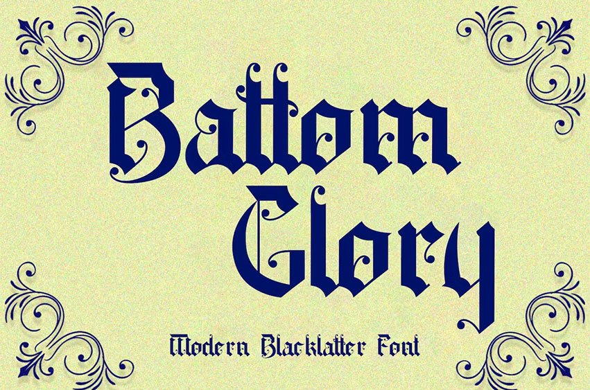 Battom Glory Font