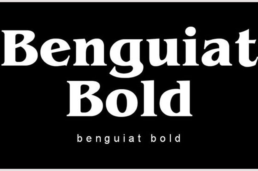 Benguiat Bold Font