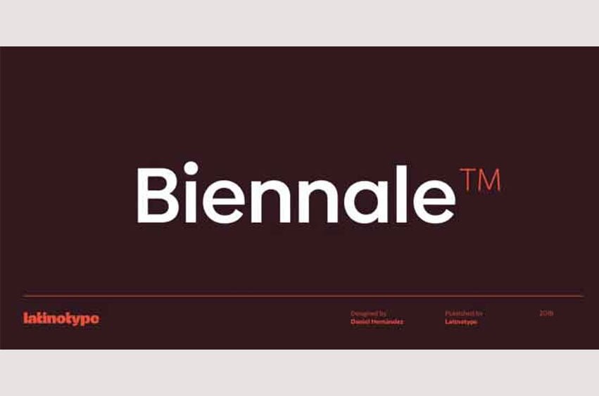 Biennale Font