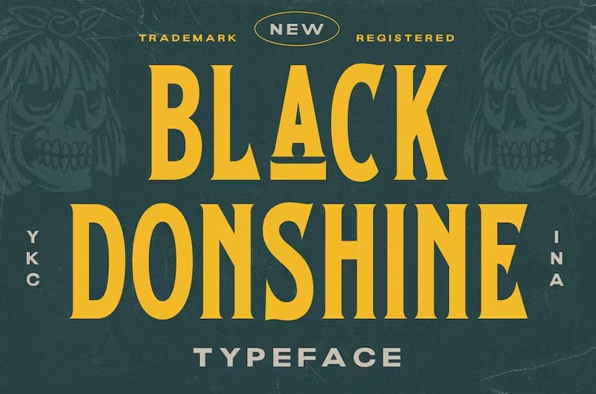 Black Donshine Font