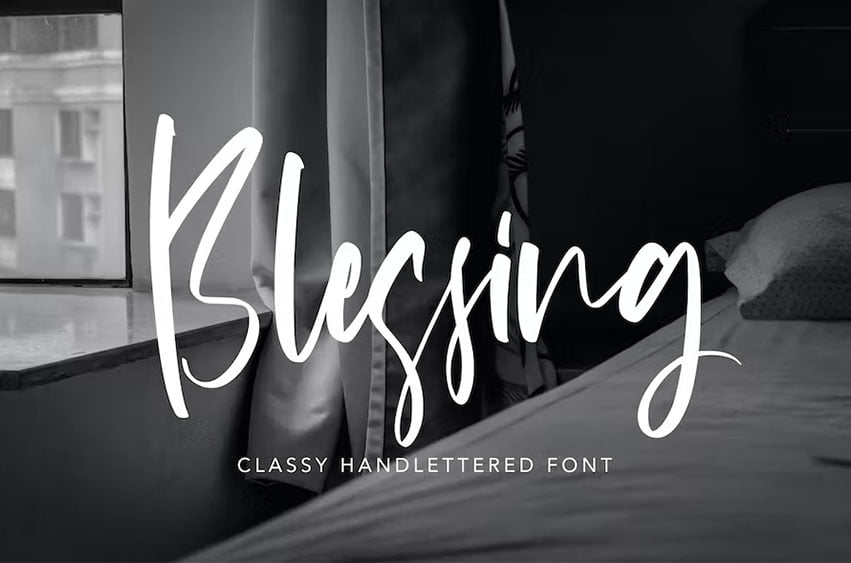 Blessing Classy Handlettered Font