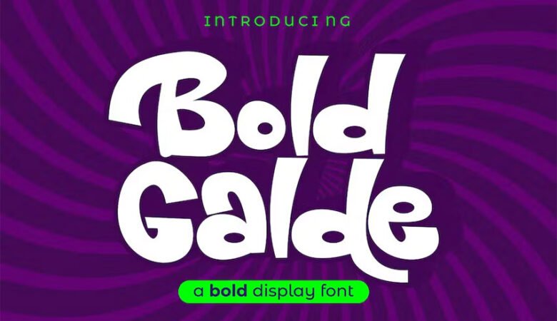 Bold Galde Thick Display Font