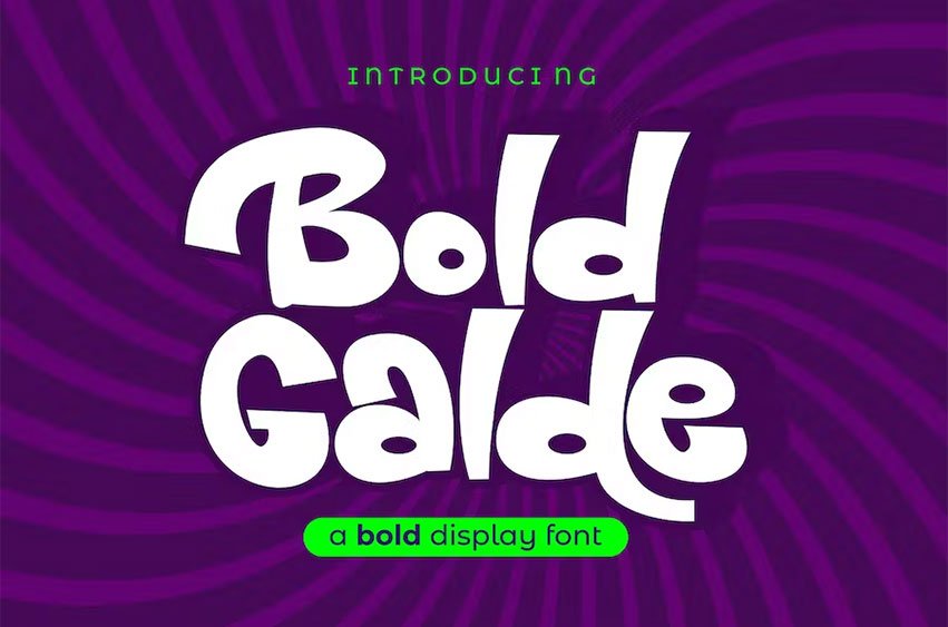 Bold Galde Thick Display Font