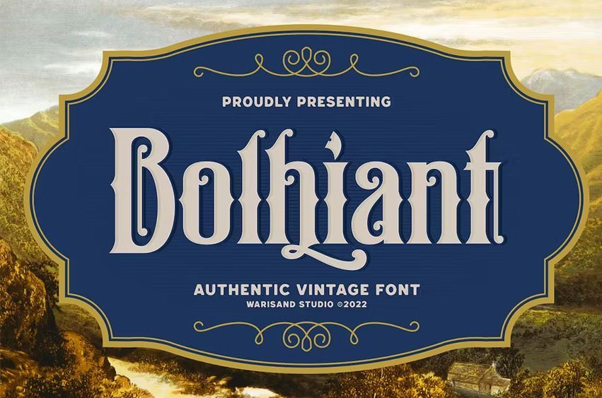 Bolhiant Vintage Font