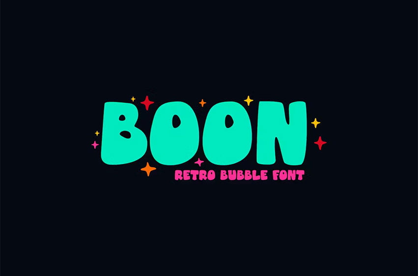 Boon Retro Bubble Font Freedafonts