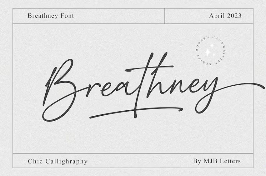 Breathney Font