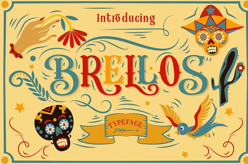 Brellos Typeface Font