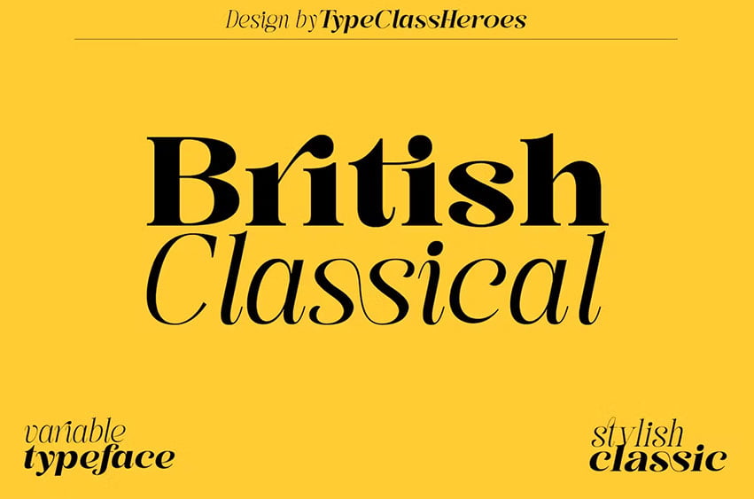 British Classical Font