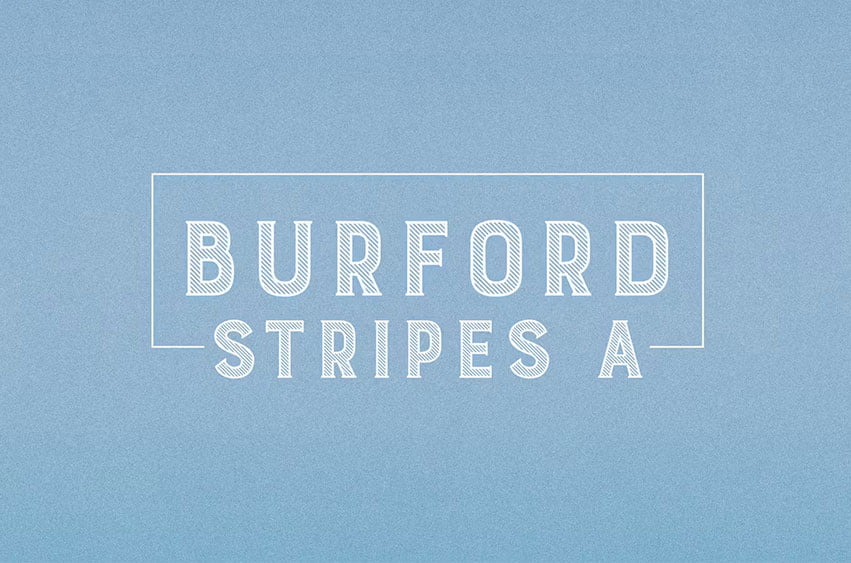 Burford Stripes A Font