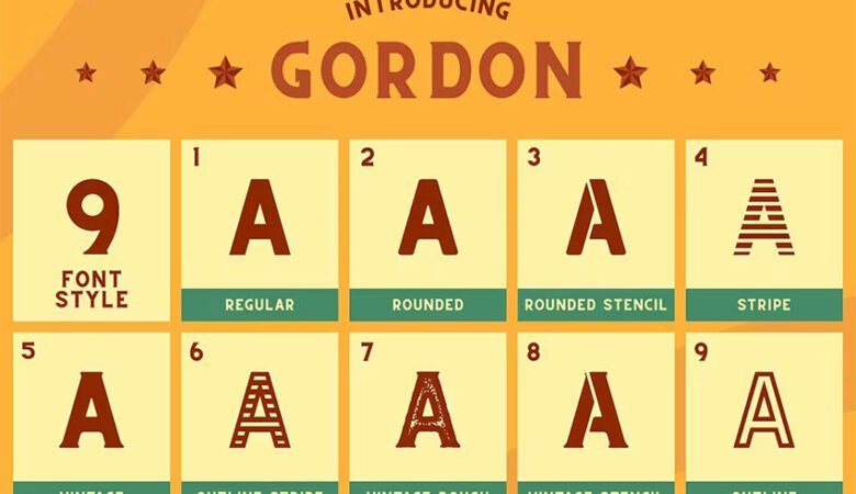 CS Gordon Font Family