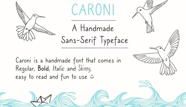 Caroni Handmade Typeface Font