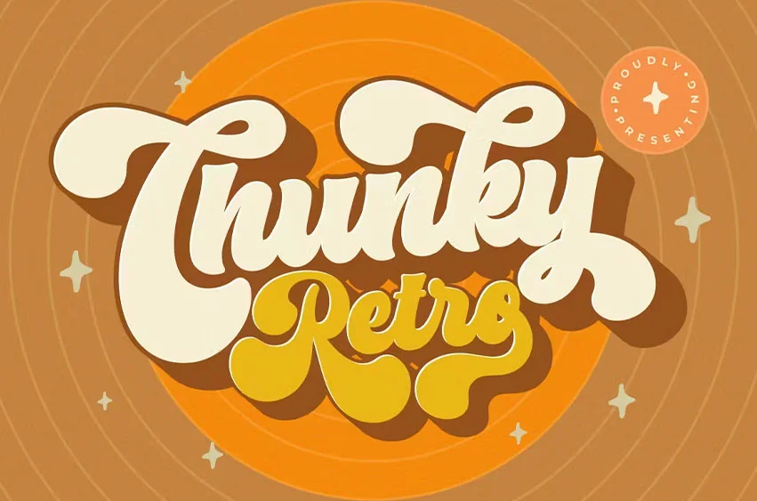 Chunky Retro Font